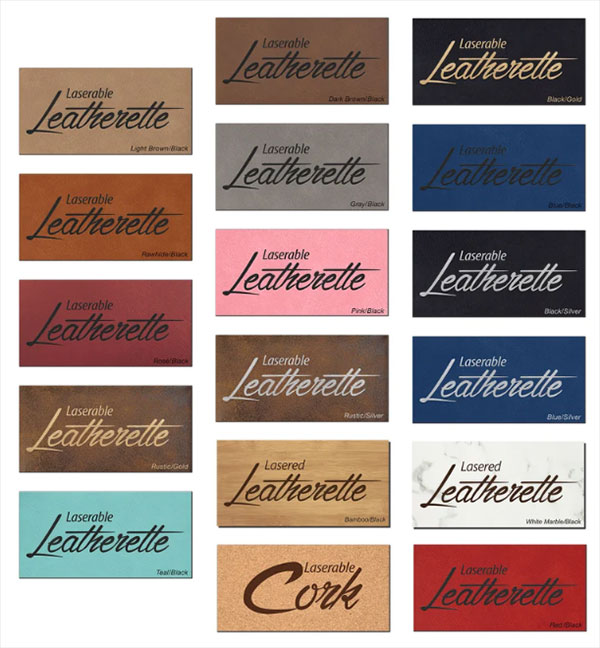 Custom Leatherette Patch Colors